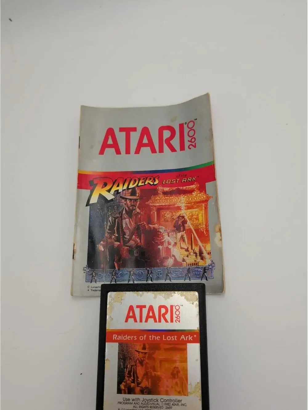 Atari 2600 Raiders Of The Lost Ark Indiana Jones Tested With Instructions Manual